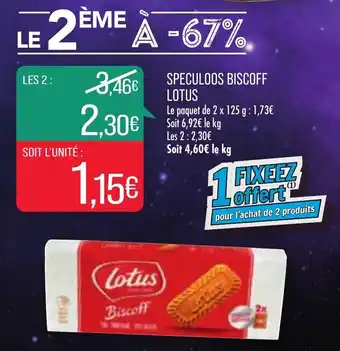 Match Speculoos biscoff LOTUS offre