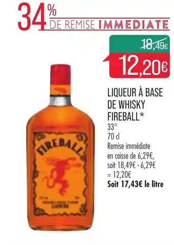 Liqueur à base de whisky FIREBALL