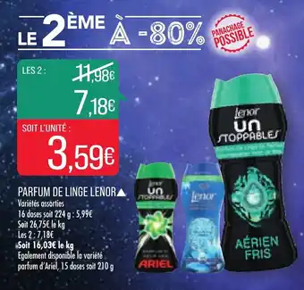 Match Parfum de linge lenor offre