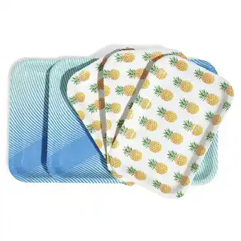 Gifi Plateau de service en carton style tropical x 5 offre