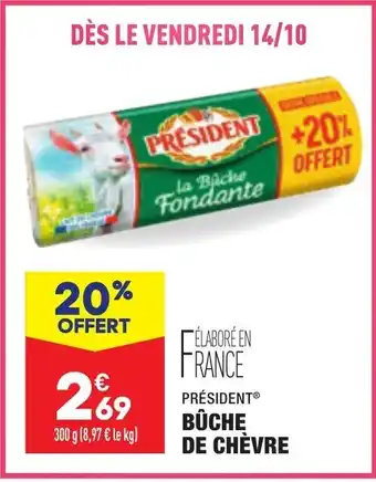 ALDI Bûche de Chèvre offre