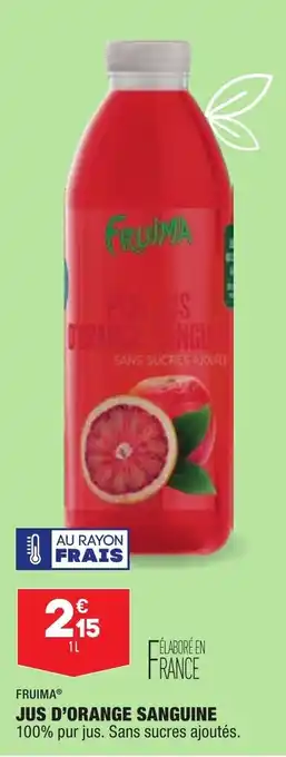 ALDI Jus D'Orange Sanguine offre