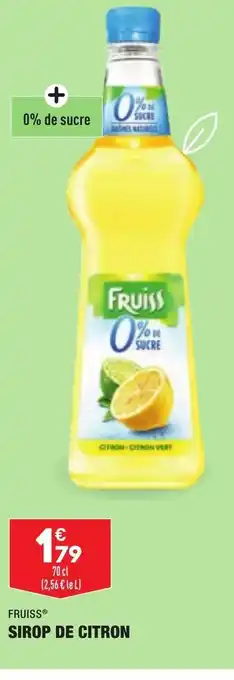 ALDI Sirop de Citron offre