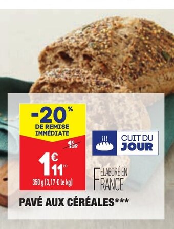 ALDI Pavé Aux Céréales offre