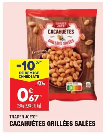 ALDI Cacahuètes Grillées Salées offre