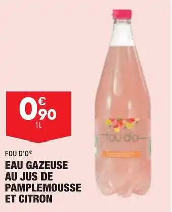 ALDI Eau Gazeuse au Jus de Pamplemousse et Citron offre