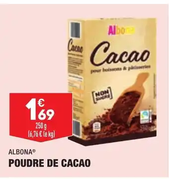 ALDI Albone Poudre de Cacao offre