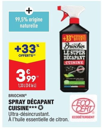 ALDI Briochin Spray Décapant Cuisine offre
