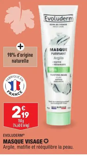 ALDI Evoluderm Masque Visage offre