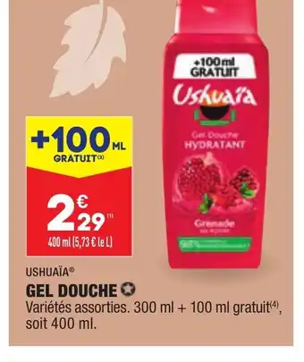 ALDI Ushuaïa Gel Douche offre