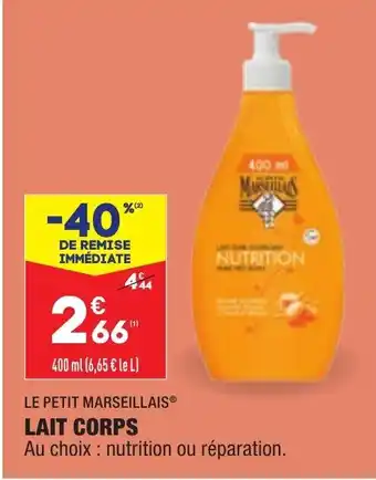 ALDI Le Petit Marseillais Lait Corps offre