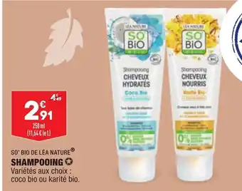 ALDI So'Bio De Léa Nature Shampooing offre