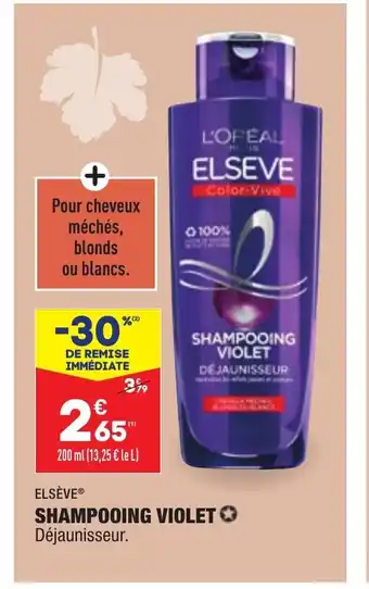 ALDI Elsève Shampooing Violet offre