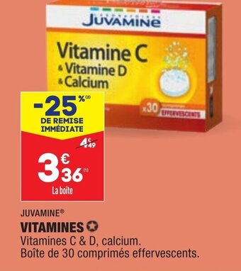 ALDI Juvamine Vitamines offre