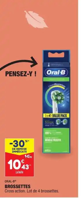 ALDI Oral-B Brossettes offre
