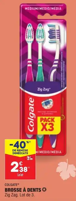 ALDI Colgate Brosse à Dents offre