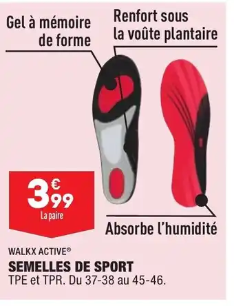 ALDI Semelles de Sport offre