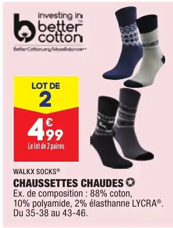 ALDI Chaussettes Chaudes offre
