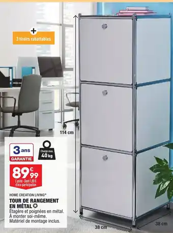 ALDI Tour de Rangement en Métal offre