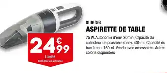 ALDI Aspirette de Table offre
