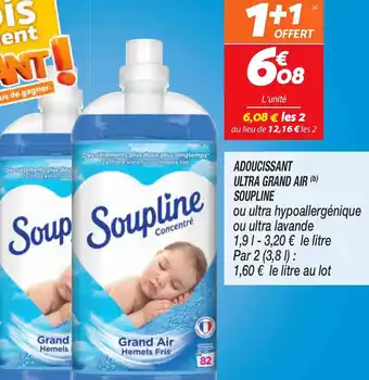 Netto Adoucissant Ultra Grand Air Soupline offre