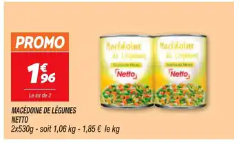 Netto Macédoine de Légumes Netto offre