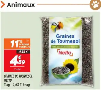 Netto Graines de Tournesol Netto offre