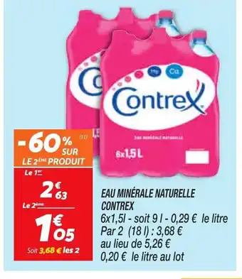 Netto Eau Minérale Naturelle Contrex offre