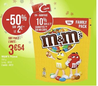 Casino Supermarchés M&M's Peanut offre