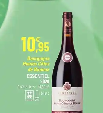 G20 Bourgogne hautes côtes de beaune essentiel 2020 offre