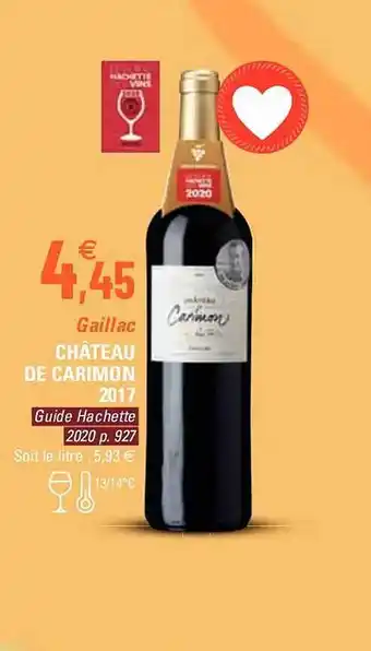 G20 Gaillac château de carimon 2017 offre