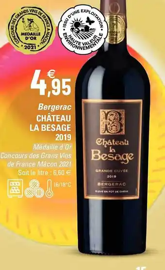 G20 Bergerac château la besage 2019 offre