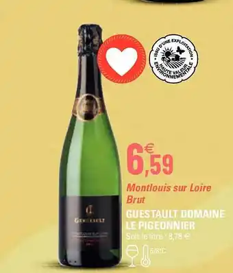Montlouis sur loire brut guestault domaine le pigeonnier