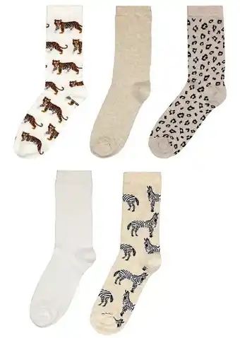 HEMA 5 paires de chaussettes femme camel offre