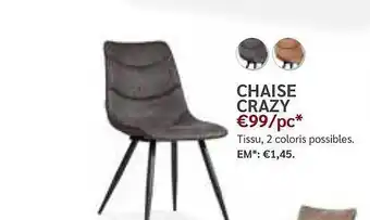 Meubles Crack Chaise crazy offre