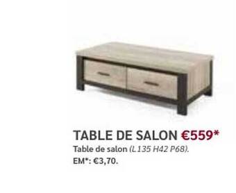 Meubles Crack Table de salon offre