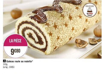 Casino Supermarchés Gateau roule au nutella offre