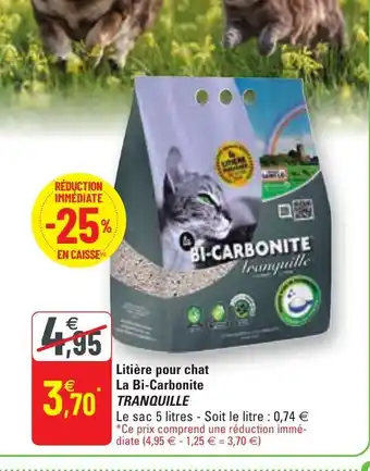 LitiĂšre pour Chat La Bi-Carbonite Tranquille