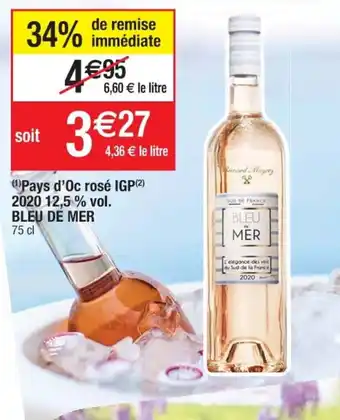 Cora x Carrefour Pays d'Oc Rosé IGP offre