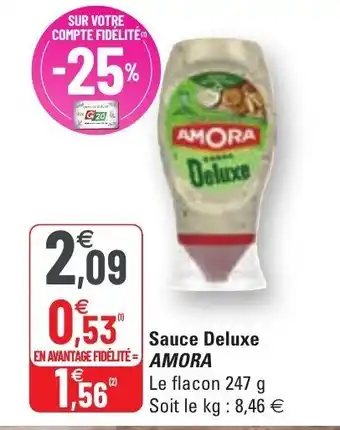G20 Sauce Deluxe Amora offre