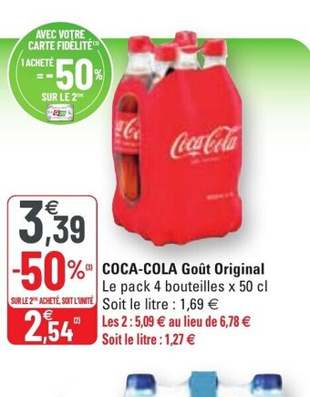 G20 Coca-Cola Goût Original offre