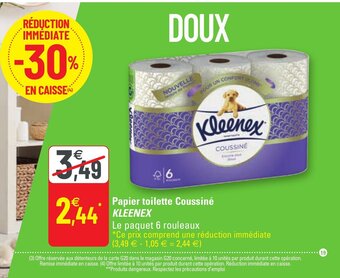 G20 Papier Toilette Coussiné Kleenex offre