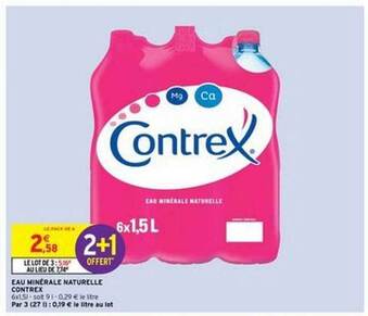 Intermarché Eau Minérale Naturelle Contrex offre