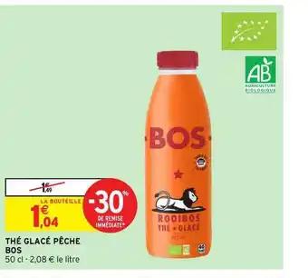 Intermarché Thé Glacé Pêche Bos offre