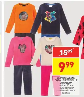Stokomani Le pyjama Long Coral Fleece Fille Ou Garçon offre