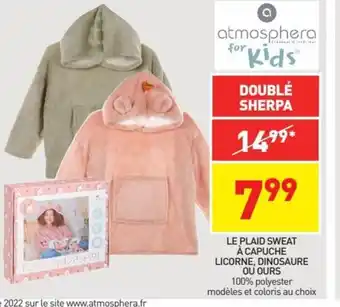Stokomani Le Plaid Sweat À Capuche Licorne Dinosaure ou Durs offre