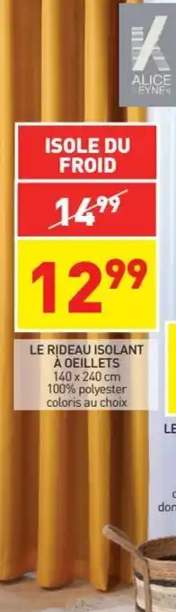 Stokomani Le Rideau Isolant à Oeillets offre