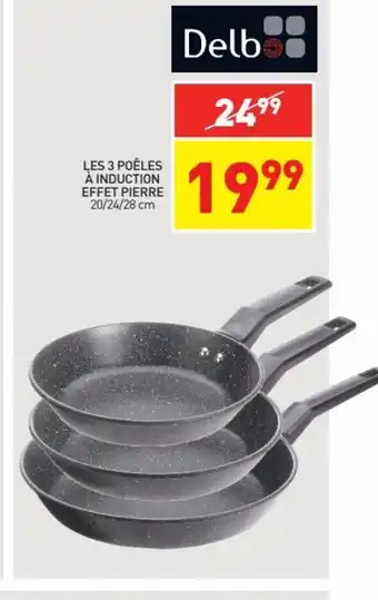 Stokomani Les 3 Poêles à Induction Effet Pierre offre