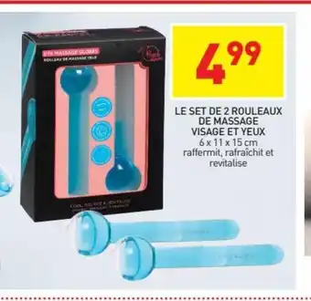 Stokomani Le Set de 2 Rouleaux de Massage Visage Et Yeux offre
