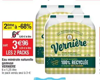 Cora x Carrefour Eau minérale naturelle gazeuse offre